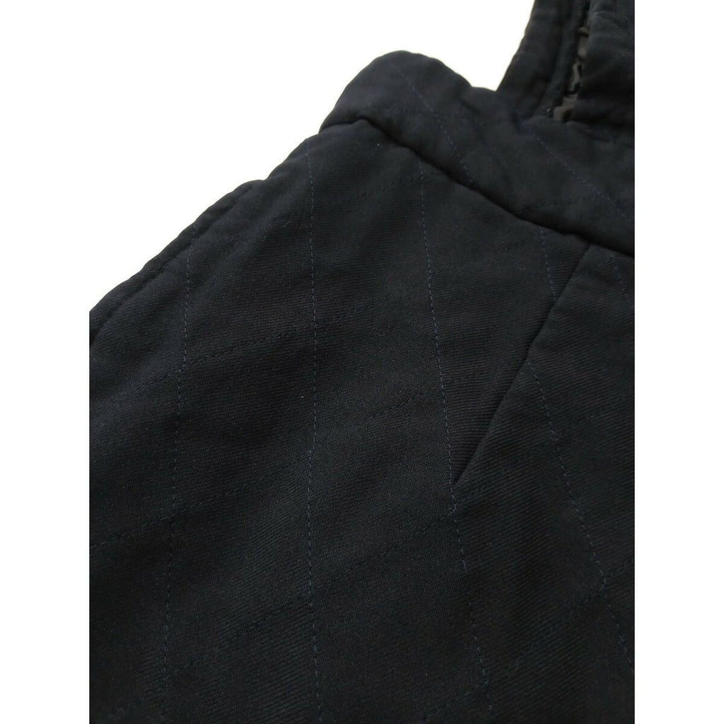 COMME des GARCONS コムデギャルソン キルティング ワンピース ジャンパースカート ネイビー XS【中古】