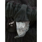 tricot COMME des GARCONS トリコ コムデ ギャルソン 花柄 ロングスカート 黒 ブラック【中古】