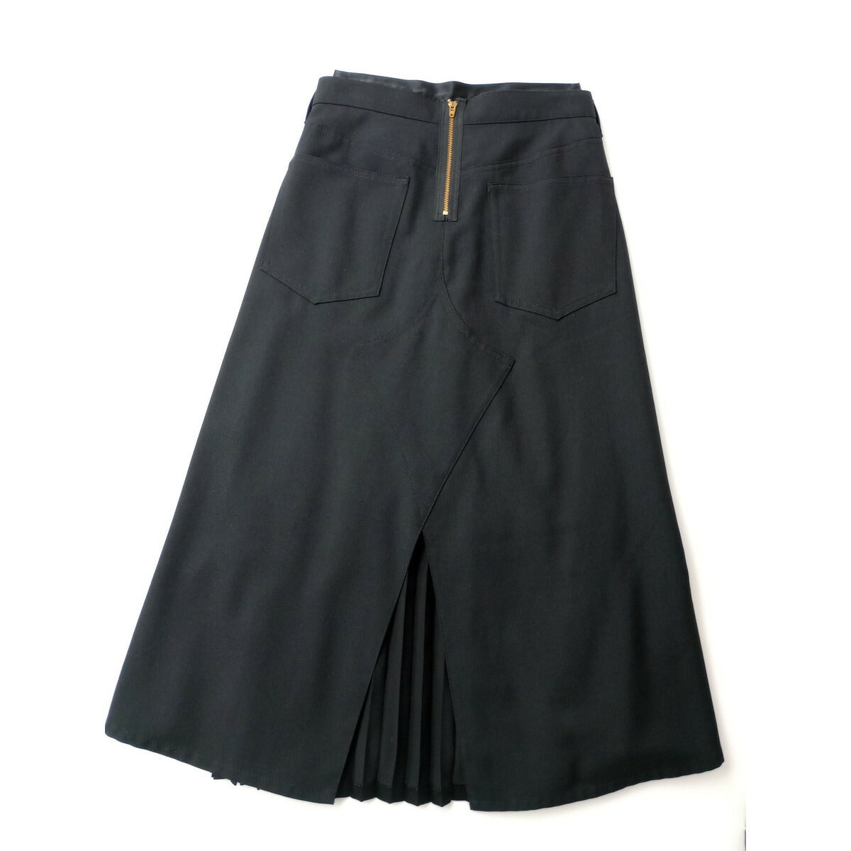 JUNYA WATANABE ジュンヤワタナベ コムデギャルソン プリーツ ロングスカート 黒 ブラック XS【中古】