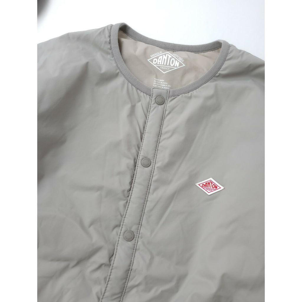 DANTON ダントン インサレーションジャケット インナーダウン ノーカラー グレー XS【中古】