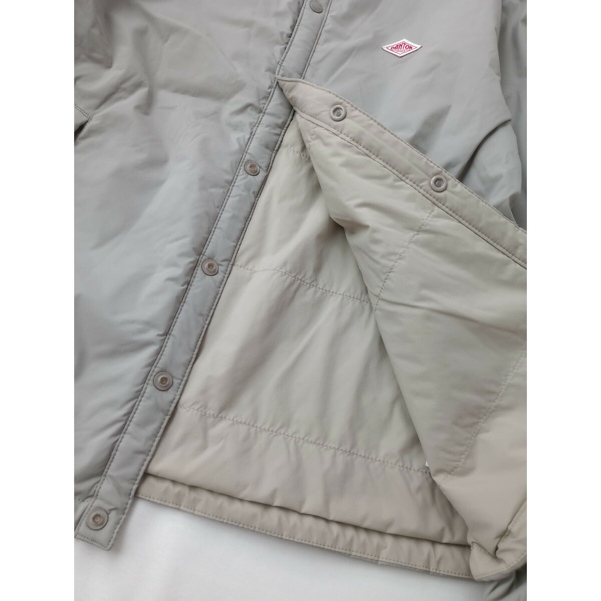 DANTON ダントン インサレーションジャケット インナーダウン ノーカラー グレー XS【中古】
