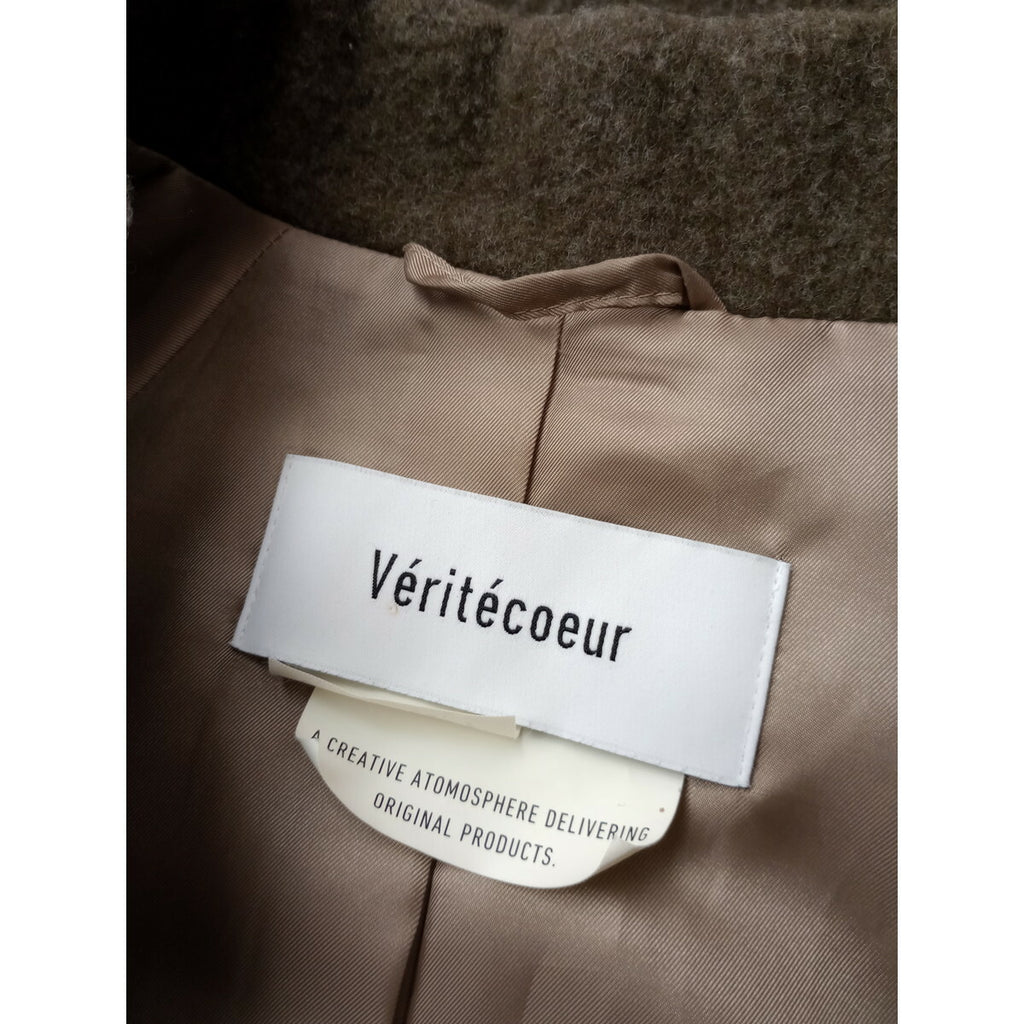 Veritecoeur ヴェリテクール ヴィンテージ ブランケット ロング コート ブラウン(21M＋2605)【中古】