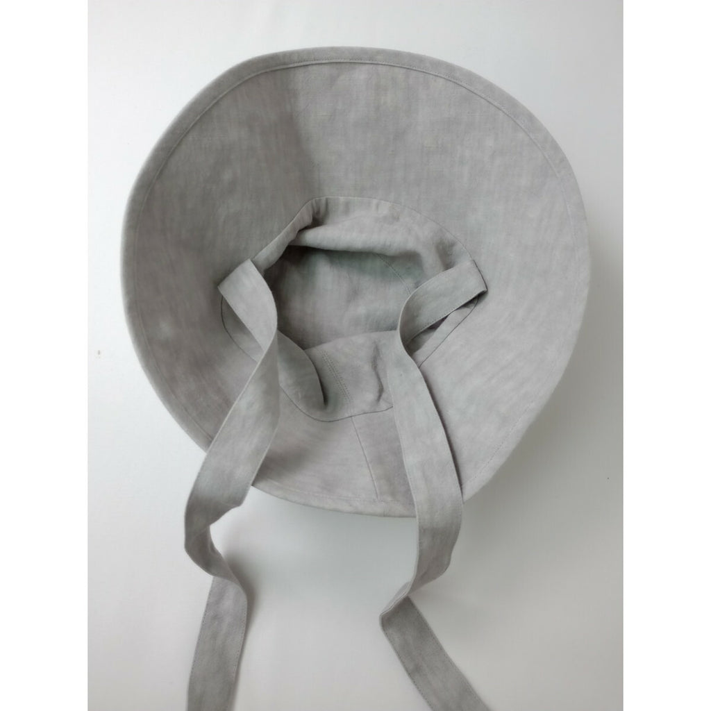 25SS evam eva エヴァムエヴァ linen strap hat リネン ストラップ ハット 帽子 グレー【中古】