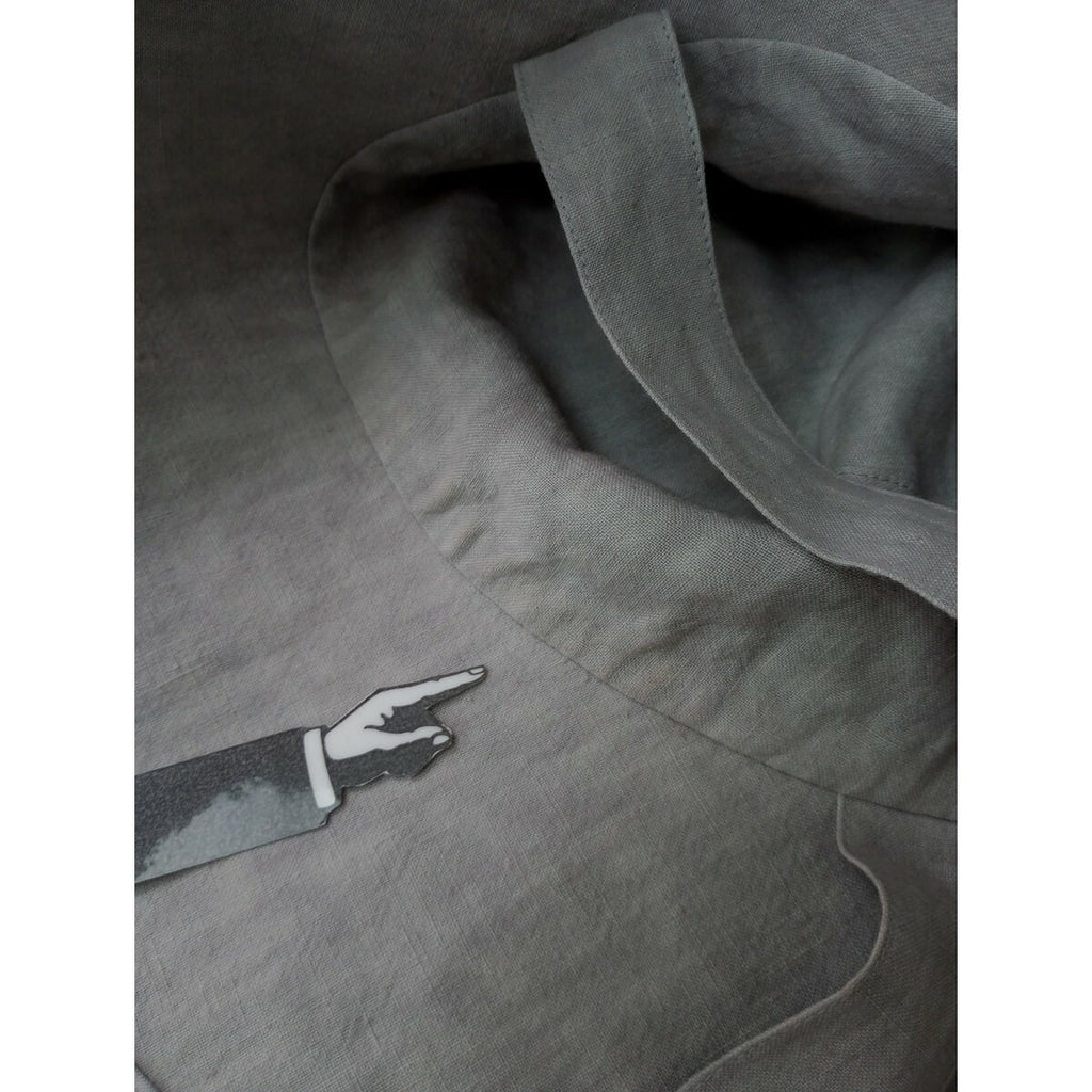 25SS evam eva エヴァムエヴァ linen strap hat リネン ストラップ ハット 帽子 グレー【中古】