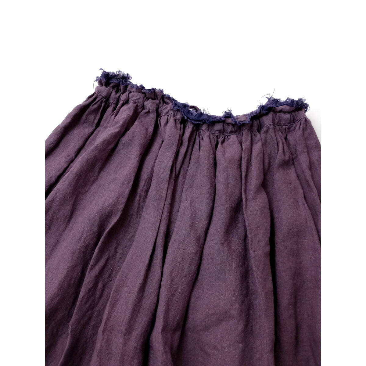 Vlas Blomme ヴラスブラム コルトレイク リネン 麻 100％ ロング スカート パープル F【中古】
