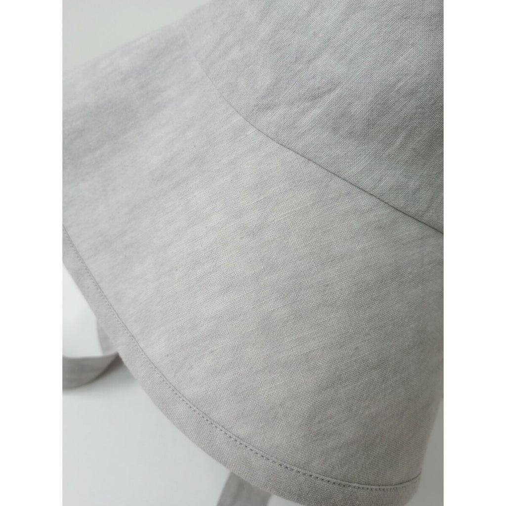 25SS evam eva エヴァムエヴァ linen strap hat リネン ストラップ ハット 帽子 グレー【中古】