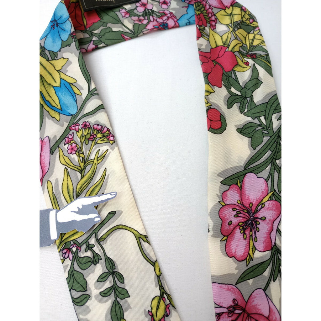 Manipuri マニプリ シルク ボウタイ スカーフ【中古】