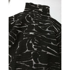 ISSEY MIYAKE イッセイミヤケ プリーツ プルオーバー ハイネック トップス カットソー 長袖 総柄 ダークブラウン M【中古】