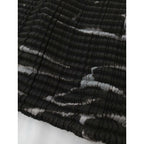 ISSEY MIYAKE イッセイミヤケ プリーツ プルオーバー ハイネック トップス カットソー 長袖 総柄 ダークブラウン M【中古】