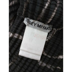 ISSEY MIYAKE イッセイミヤケ プリーツ プルオーバー ハイネック トップス カットソー 長袖 総柄 ダークブラウン M【中古】