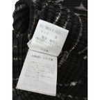 ISSEY MIYAKE イッセイミヤケ プリーツ プルオーバー ハイネック トップス カットソー 長袖 総柄 ダークブラウン M【中古】