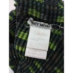 ISSEY MIYAKE イッセイミヤケ プリーツ プルオーバー ハイネック トップス グリーン M【中古】