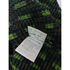 ISSEY MIYAKE イッセイミヤケ プリーツ プルオーバー ハイネック トップス グリーン M【中古】
