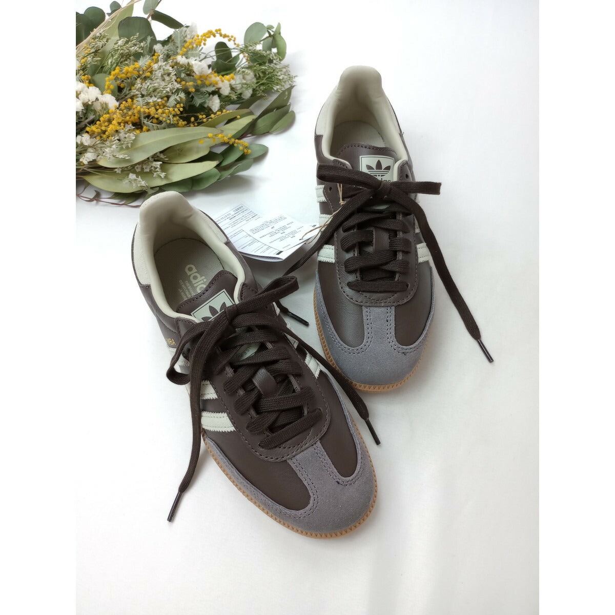 新品 25AW adidas originals アディダスオリジナルス SAMBA OG：スニーカー 靴 ダークブラウン【中古】