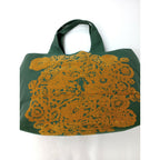 ミナペルホネン mina perhonen flower nest パニーニバッグ カーキ グリーン【中古】
