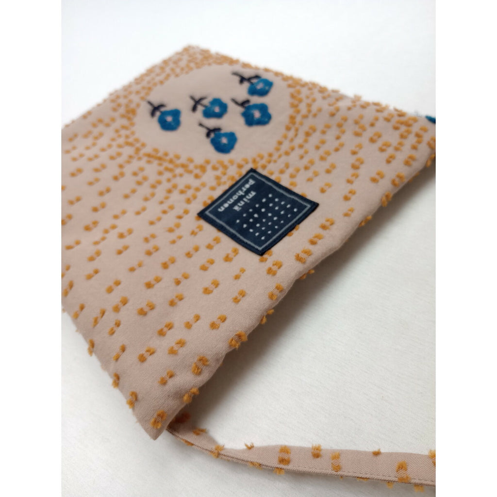 美品 ミナペルホネン mina perhonen ballade pocket bag ポケットバッグ ショルダー くすみピンク