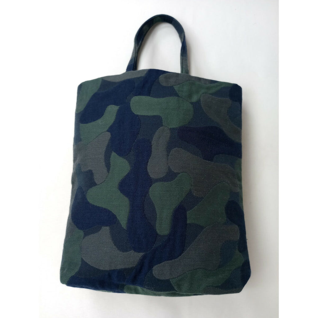 ミナペルホネン mina perhonen sleeping flower toast bag トーストバッグ ネイビー グリーン【中古】