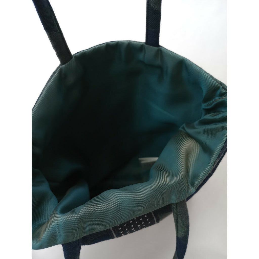 ミナペルホネン mina perhonen sleeping flower toast bag トーストバッグ ネイビー グリーン【中古】