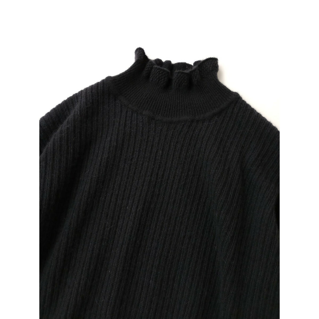 mina perhonen ミナペルホネン winter letter カシミヤ アルパカ 長袖 ニット セーター トップス 38【中古】
