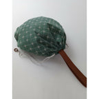 mina perhonen ミナペルホネン flower beads pear bag ワンハンドル レザーバッグ グリーン【中古】