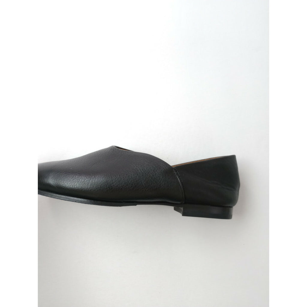 AUTTA アウッタ カンフー フラット シューズ 靴 22.5～23.0 黒 ブラック【中古】