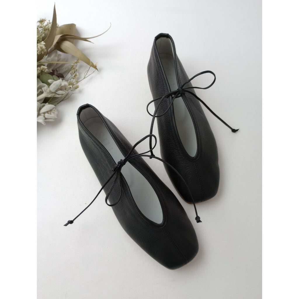 新品 スイ SUI Lace - up レースアップ シューズ 靴 黒 ブラック 3 1 /2 22.5cm～23.0【中古】