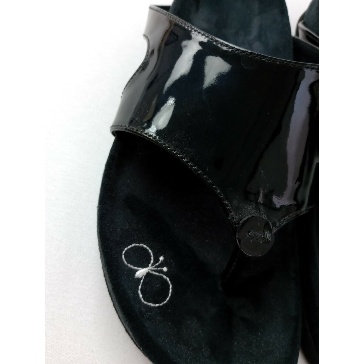 mina perhonen ミナペルホネン ranta サンダル 靴 黒 ブラック 38【中古】