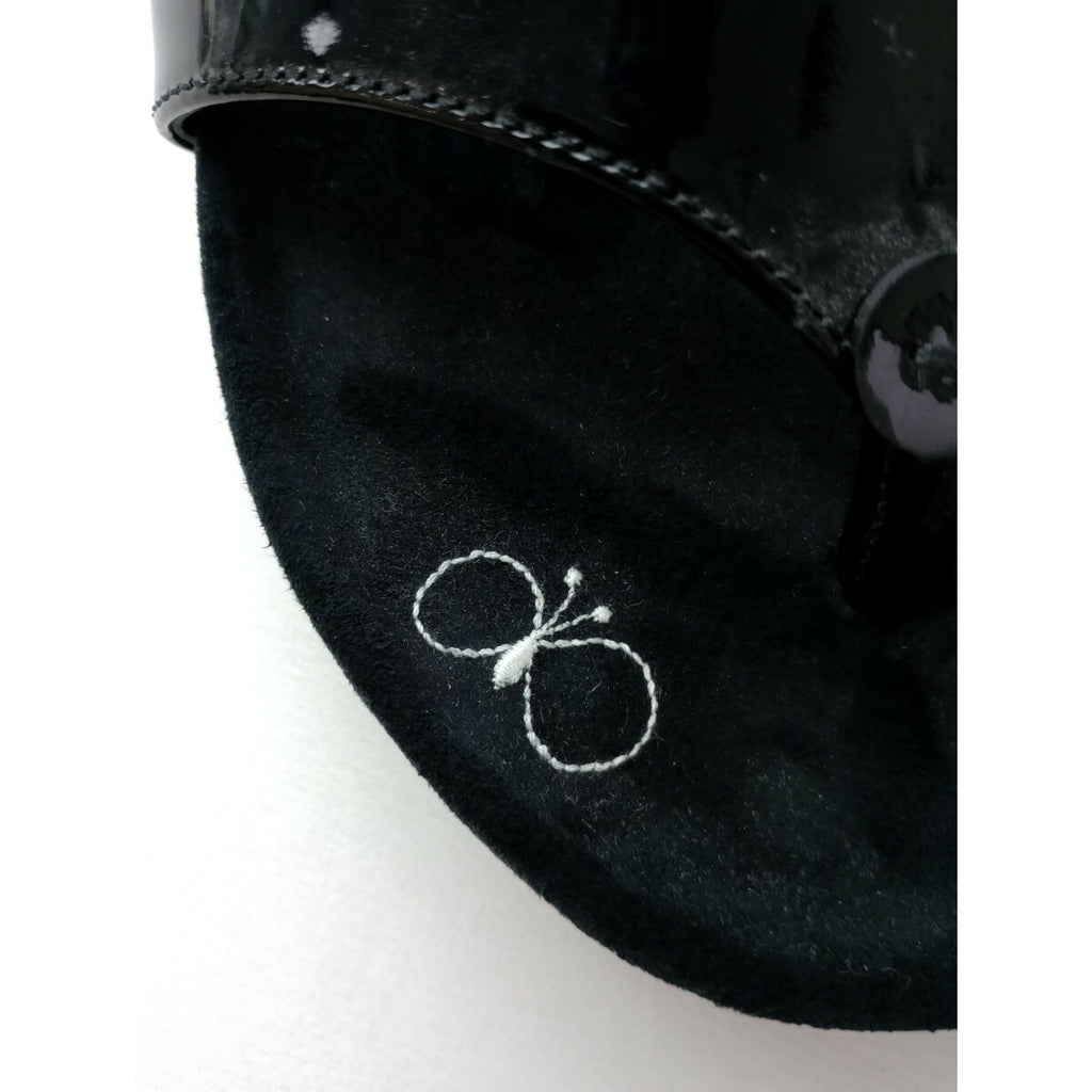 mina perhonen ミナペルホネン ranta サンダル 靴 黒 ブラック 38【中古】
