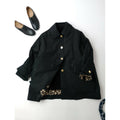 25AW MACKINTOSH × JOURNAL STANDARD L'ESSAGE 別注 raintec DEXMI HUMBIE JACKET ゴム引き コートライナー付き レオパード 黒 ブラック 6【中古】