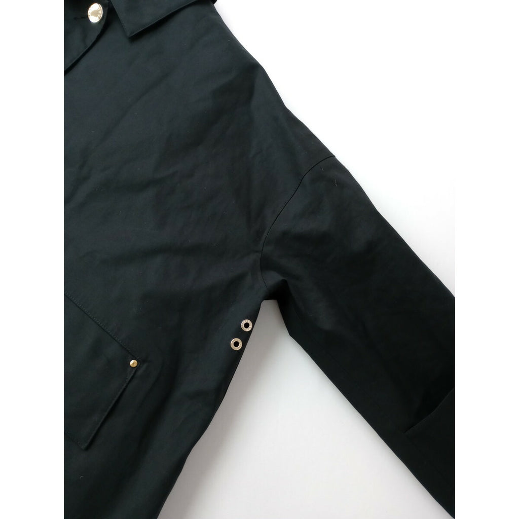 25AW MACKINTOSH × JOURNAL STANDARD L'ESSAGE 別注 raintec DEXMI HUMBIE JACKET ゴム引き コートライナー付き レオパード 黒 ブラック 6【中古】