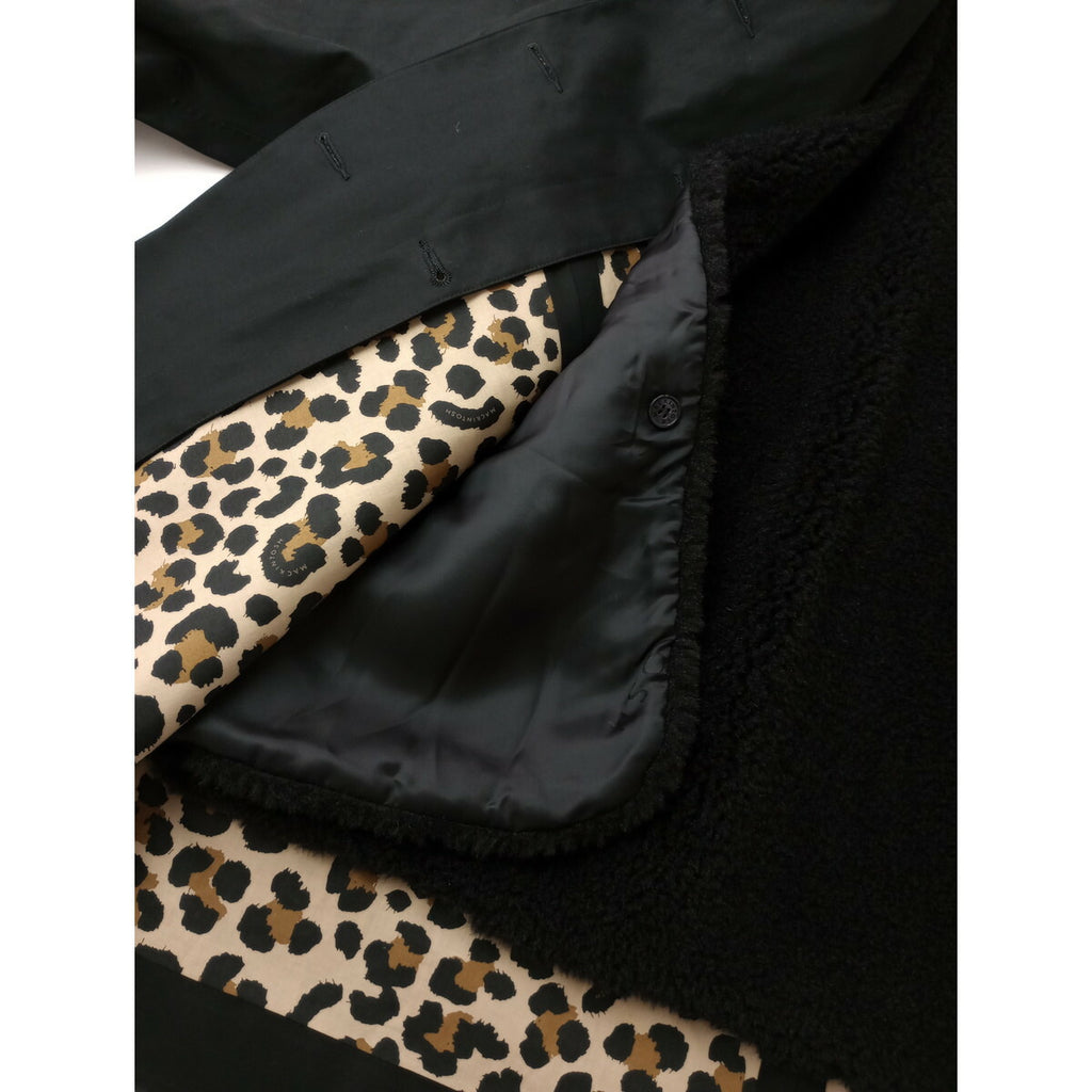 25AW MACKINTOSH × JOURNAL STANDARD L'ESSAGE 別注 raintec DEXMI HUMBIE JACKET ゴム引き コートライナー付き レオパード 黒 ブラック 6【中古】