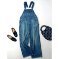 Attick by Johnbull アティック バイ ジョンブル コットン 綿 100％ デニム オーバーオール サロペット ブルー S【中古】