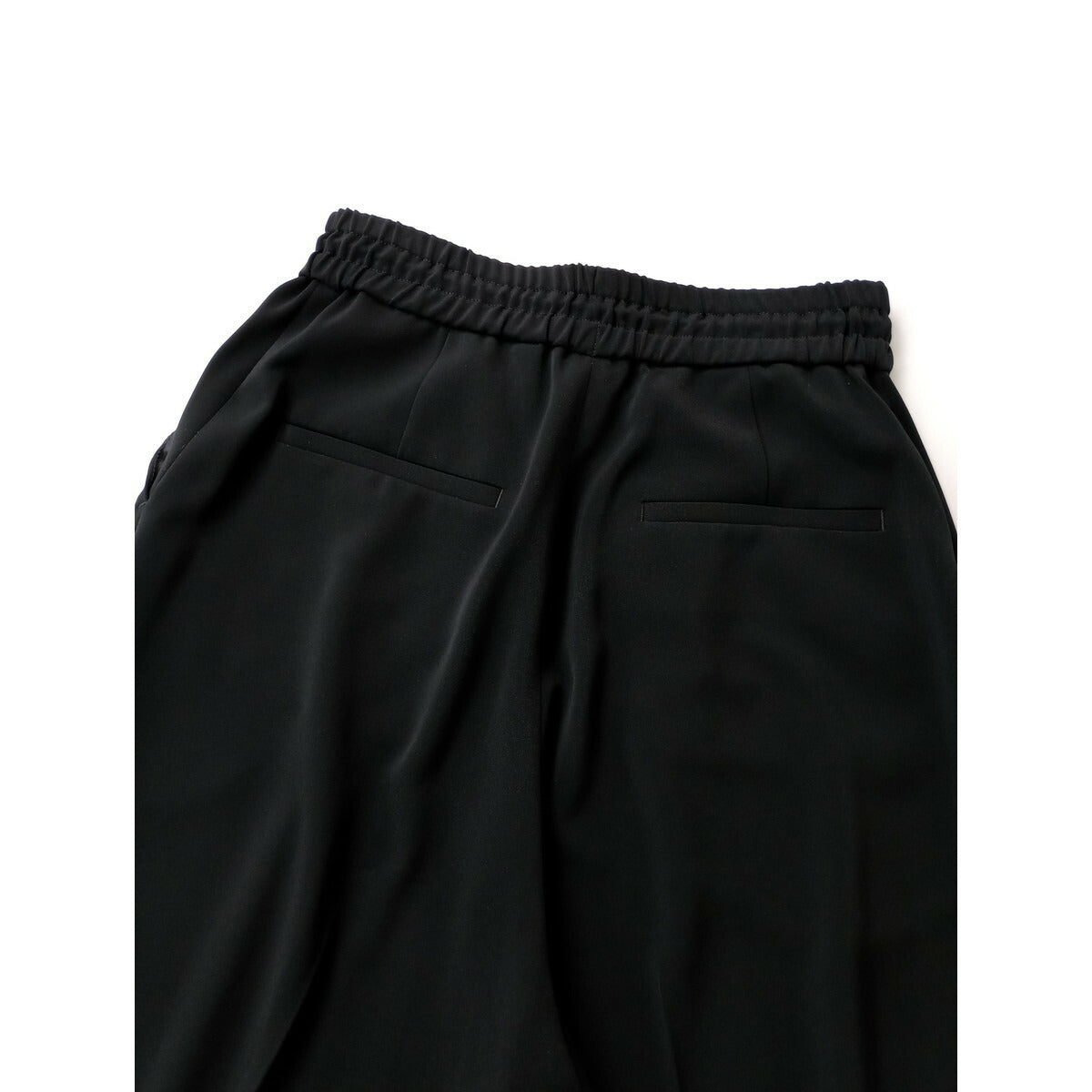 25SS uncrave アンクレイヴ オンワード樫山 クールタッチツイルストレートパンツ 黒 ブラック 00【中古】