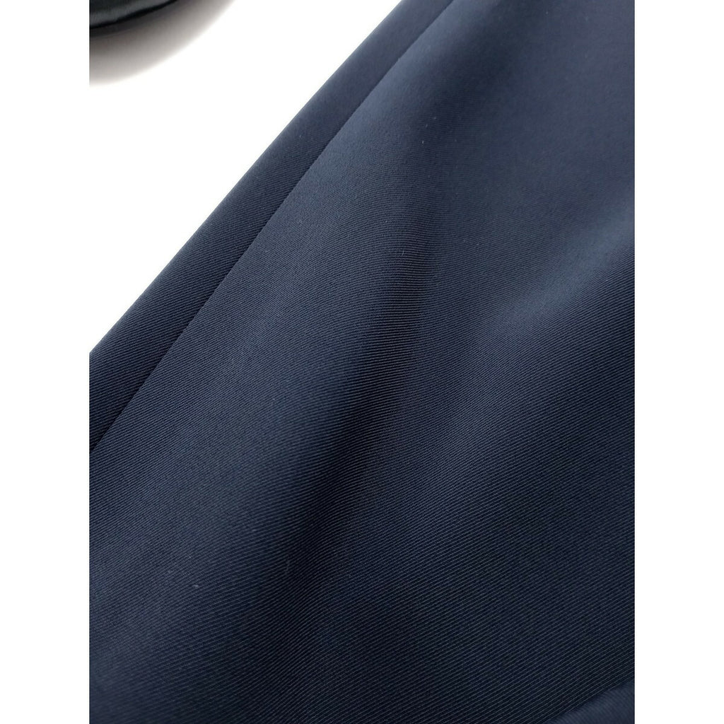 25SS uncrave アンクレイヴ オンワード樫山 クールタッチツイルストレートパンツ ネイビー 00【中古】