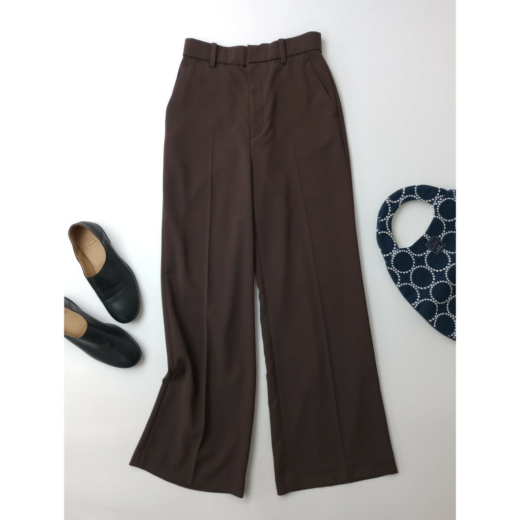 25SS Plage プラージュ beautiful flare スラックス パンツ ブラウン 36【中古】