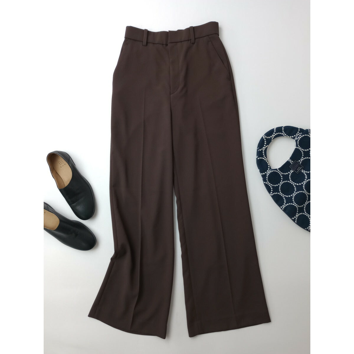 25SS Plage プラージュ beautiful flare スラックス パンツ ブラウン 36【中古】