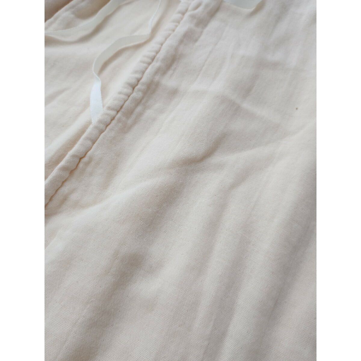 アオ 代官山 Ao daikanyama コットン 綿 100％ サージカル ロング ワンピース アイボリー L【中古】