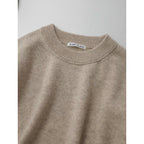 25AW R'IAM PLAGE リアム プラージュ ウール ヤク クルーネック ニット セーター 長袖 トップス ライトベージュ (17M＋0105)【中古】