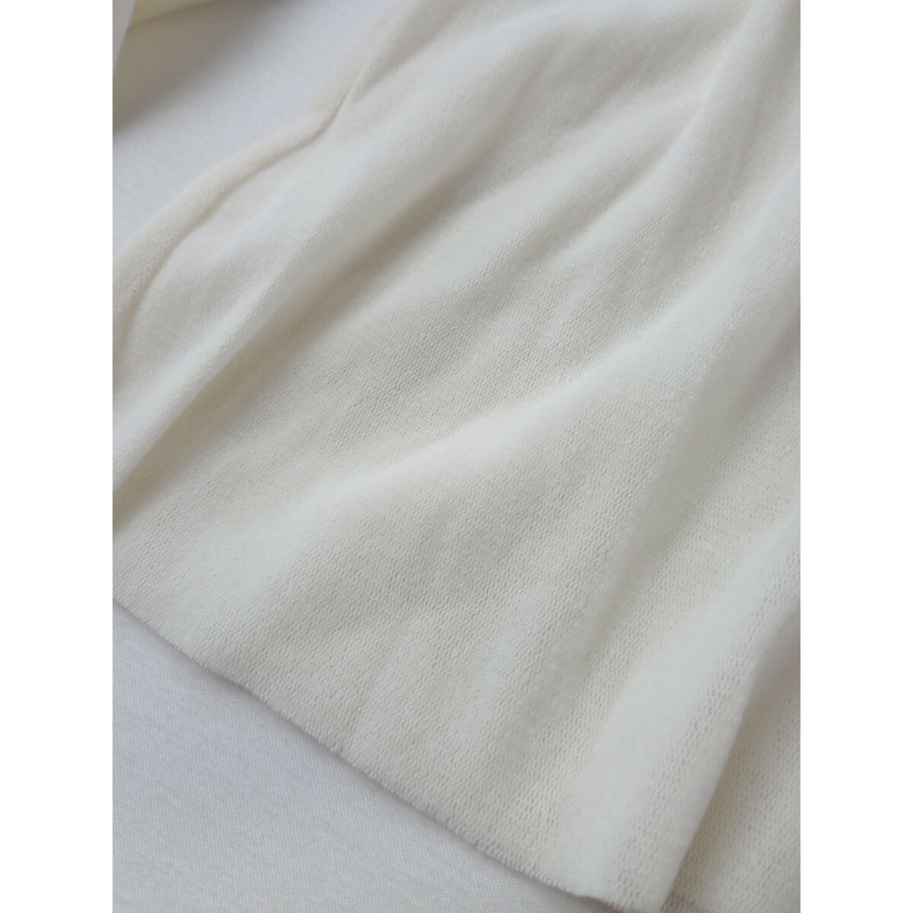 Plage プラージュ Co/Ny Sheer クルーネック シアー プルオーバー 長袖 カットソー トップス アイボリー F【中古】