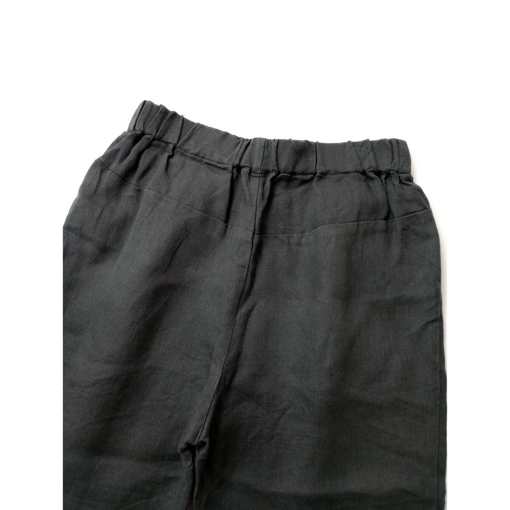 24SS evam eva エヴァムエヴァ linen tuck pants ベルギー リネン タック パンツ グレー 1【中古】