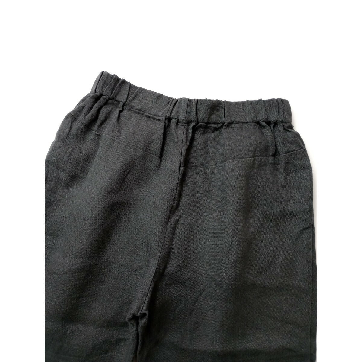 24SS evam eva エヴァムエヴァ linen tuck pants ベルギー リネン タック パンツ グレー 1【中古】