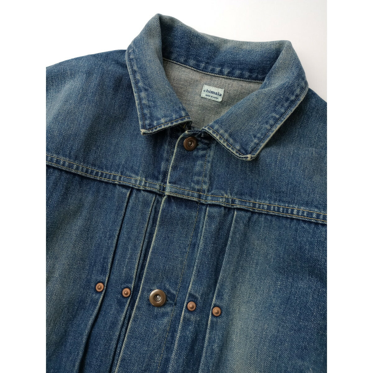 chimala チマラ ヴィンテージ 加工 デニム ジャケット ブルー M【中古】