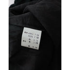 キャヴァネ cavane ベロア 切替 ロング ワンピース ドレス 黒 ブラック グレー (5M＋2634)【中古】