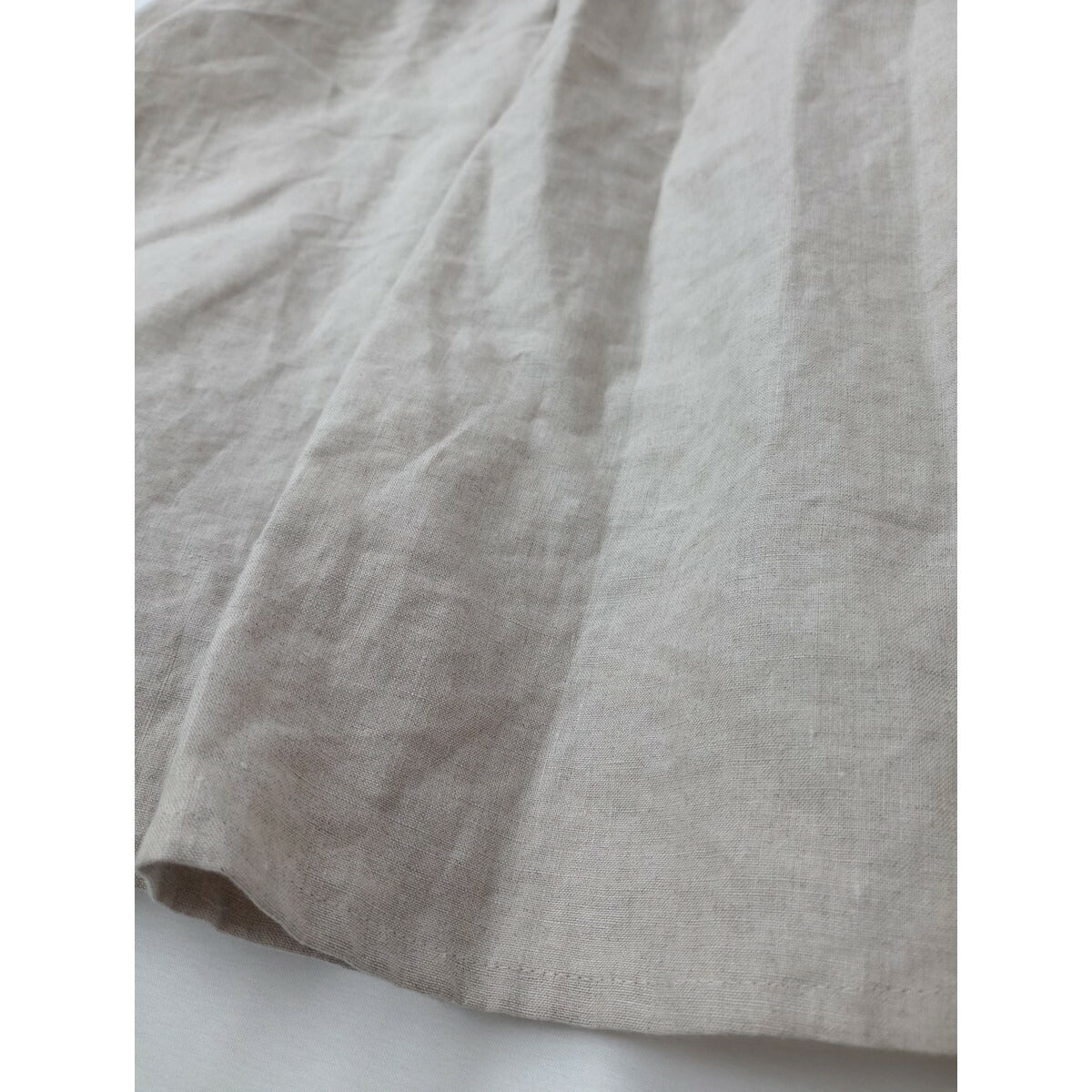 cavane キャヴァネ Jumper tuck-skirt サロペット ロング スカート リネン 生成り【中古】
