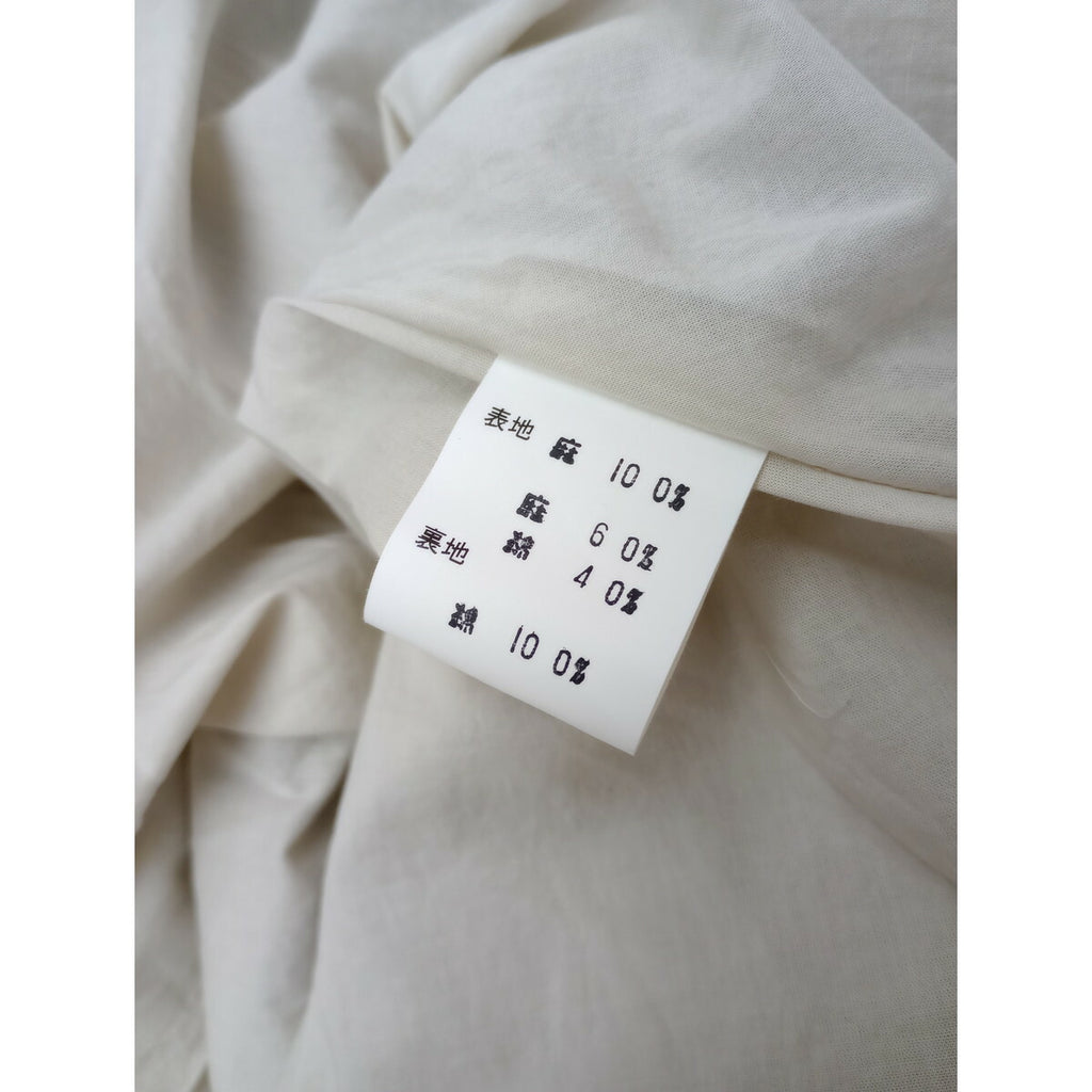 cavane キャヴァネ Jumper tuck-skirt サロペット ロング スカート リネン 生成り【中古】