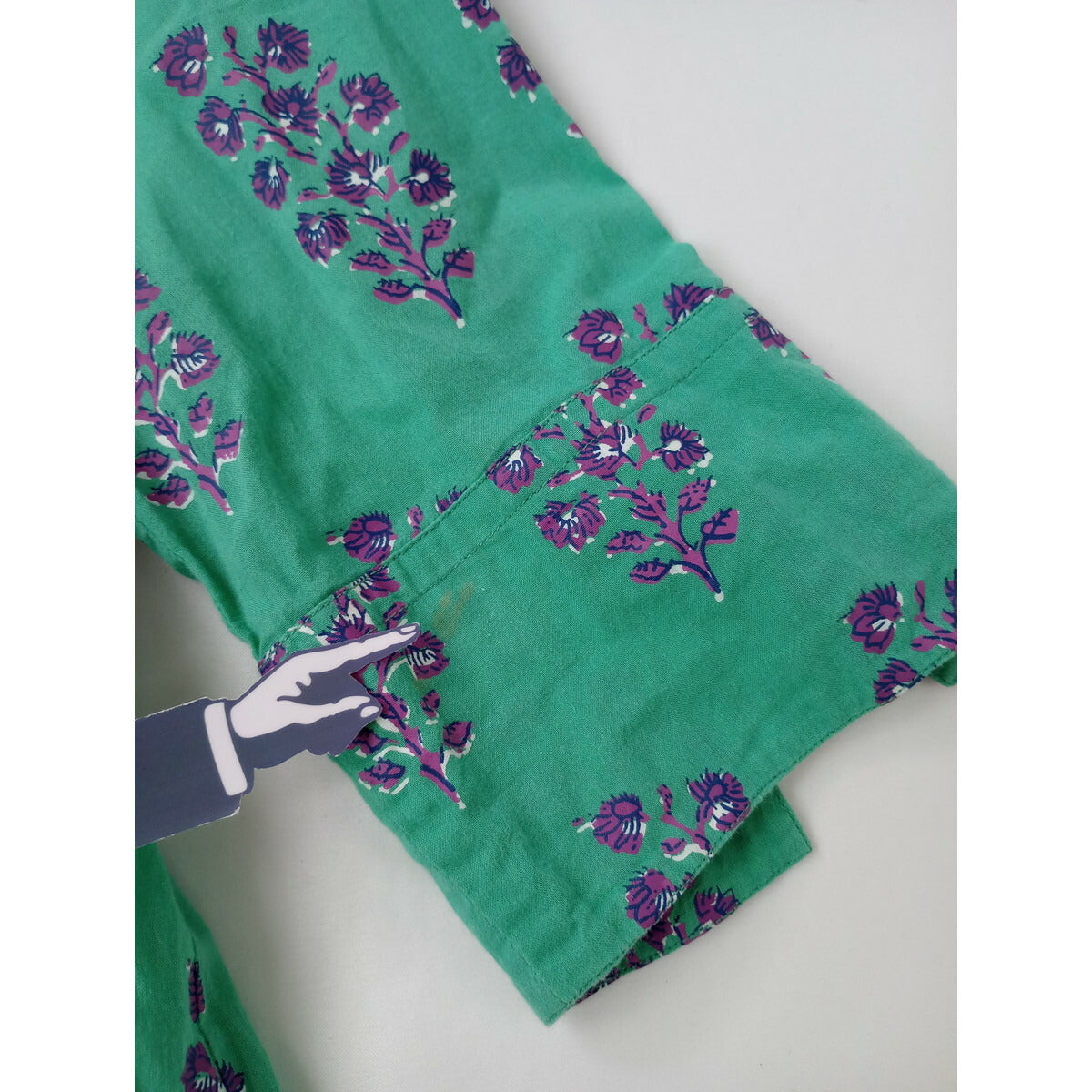 ne Quittez pas ヌキテパ ETHNIC PRINT PANEL DRESS 花柄 ロング ドレス ワンピース ブルー グリーン