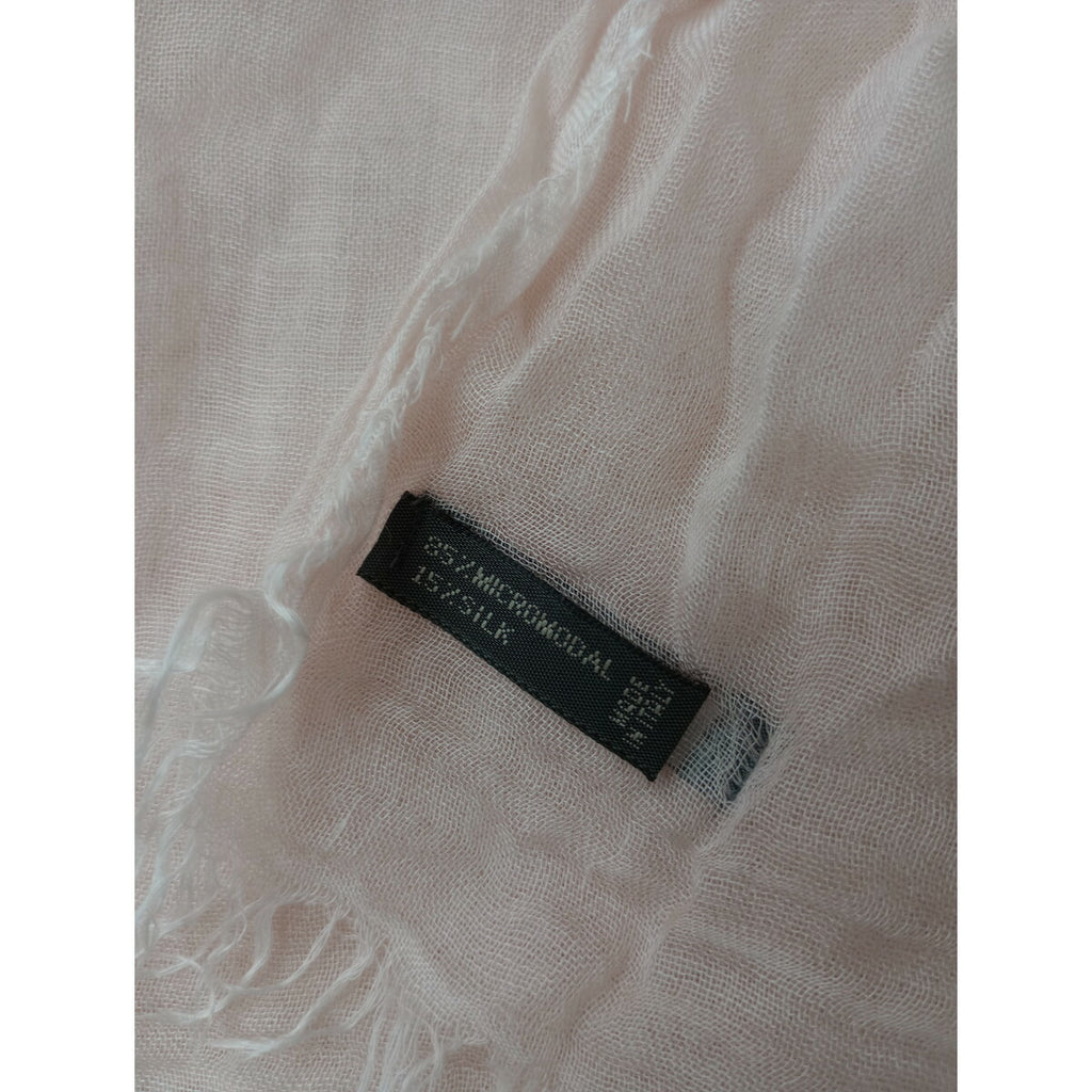 Faliero Sarti ファリエロサルティ 大判ストール モダール シルク ピンク【中古】