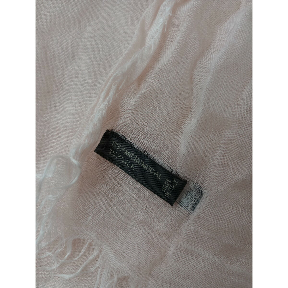 Faliero Sarti ファリエロサルティ 大判ストール モダール シルク ピンク【中古】
