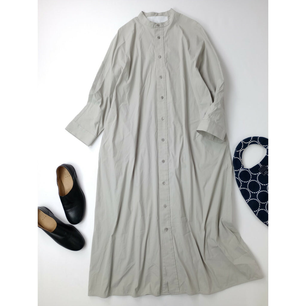 TICCA ティッカ テント シャツ 長袖 ワンピース ロング グレー【中古】