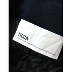 TICCA ティッカ ニット ギャザースカート ロング ネイビー ウール 毛 100％ ネイビー F【中古】